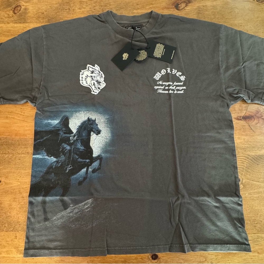 Darc Sport Under the Moonlight Premium Vintage Tee Gray Men's T-Shirt L